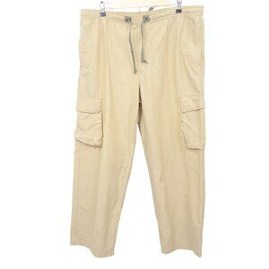 Old Navy 2001 Y2K Khaki Utility Cargo Wide Leg Pants Men's Size L Baggy Skater